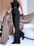"GRACE LINE VS9006" fabric trousers - black